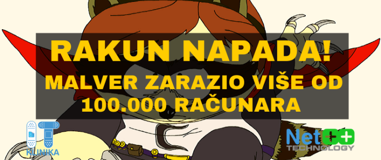 Rakun napada - malver zarazio više od 100.000 računara Rakun napada - malver zarazio više od 100.000 računara