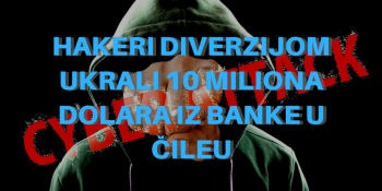 Hakeri diverzijom ukrali 10 miliona dolara iz banke u Čileu Hakeri diverzijom ukrali 10 miliona dolara iz banke u Čileu
