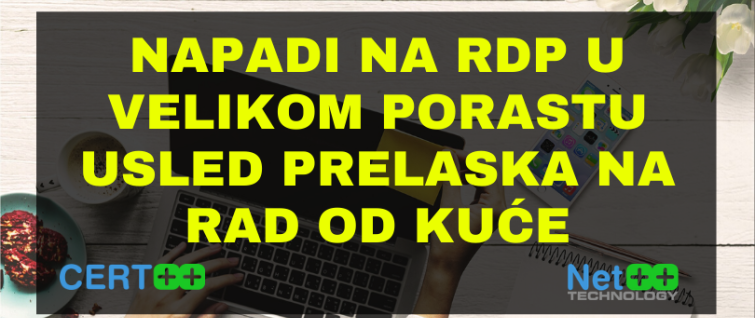 Napadi na RDP u velikom porastu usled prelaska na rad od kuće Napadi na RDP u velikom porastu usled prelaska na rad od kuće