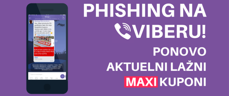 Phishing na Viberu! Ponovo aktuelni lažni Maxi kuponi Phishing na Viberu! Ponovo aktuelni lažni Maxi kuponi