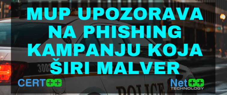 MUP upozorava na phishing kampanju koja širi malver MUP upozorava na phishing kampanju koja širi malver