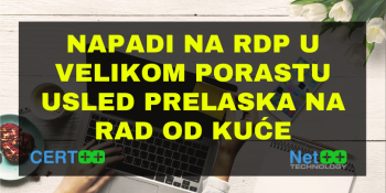 Napadi na RDP u velikom porastu usled prelaska na rad od kuće Napadi na RDP u velikom porastu usled prelaska na rad od kuće