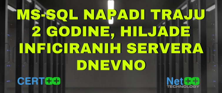 MS-SQL napadi traju 2 godine, hiljade inficiranih servera dnevno MS-SQL napadi traju 2 godine, hiljade inficiranih servera dnevno