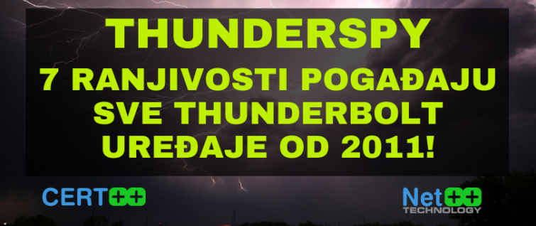 Thunderspy - 7 ranjivosti pogađaju sve Thunderbolt uređaje od 2011! Thunderspy - 7 ranjivosti pogađaju sve Thunderbolt uređaje od 2011!