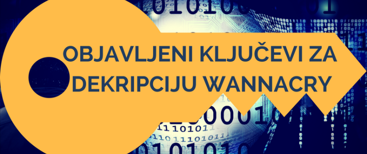 Objavljeni ključevi za dekripciju WannaCry ransomwarea Objavljeni ključevi za dekripciju WannaCry ransomwarea